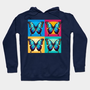 Pop Morpho Butterfly Art - Cool Insect Hoodie